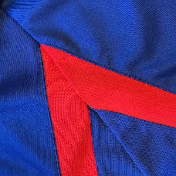 New York Giants Embroidered Short Sleeve Polo Royal Blue & Red NFL Football XL - Picture 3 of 14